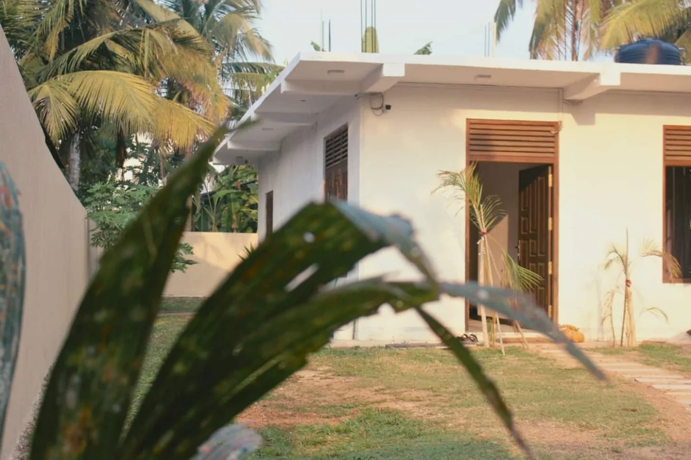 La casa desde el jardín